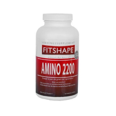 Foto van Fitshape amino 2200 mg 325tab via drogist