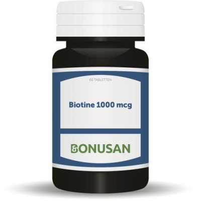 Foto van Bonusan biotine 1000 mcg 60tab via drogist