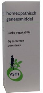 Vsm carbo vegetabilis d3 200tab  drogist
