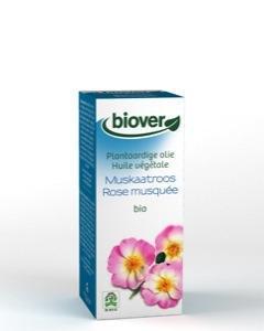 Foto van Biover muskaatroos plantenolie 50ml via drogist