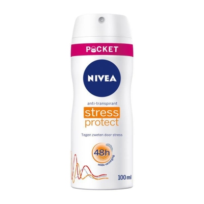Foto van Nivea deodorant stress protect spray 100ml via drogist