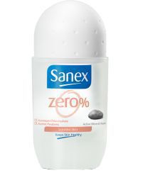 Foto van Sanex deoroller zero% sensitive 50ml via drogist