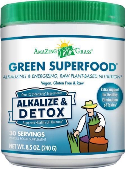 Foto van Amazing grass alkalize detox green superfood 240g via drogist