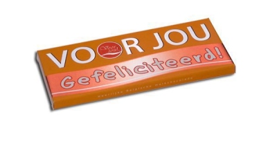 Foto van Voor jou wensreep melkchocolade voor jou! gefeliciteerd 70g via drogist