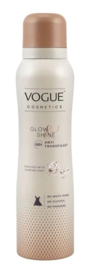 Foto van Vogue glow & shine anti-transpirant deospray 150ml via drogist