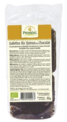Primeal quinoa rijstwafel chocolade puur 65g  drogist