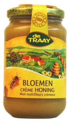 Traay bloemen honing creme 450g  drogist