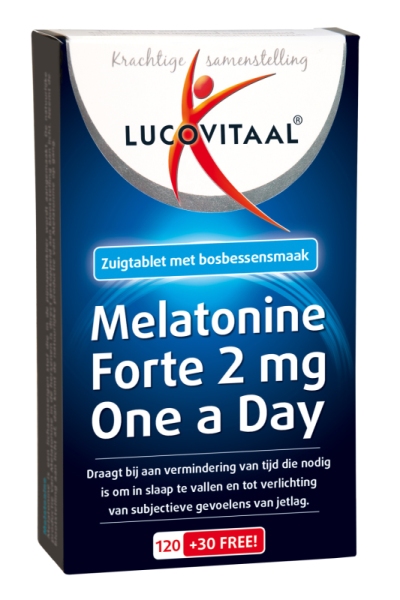 Foto van Lucovitaal melatonine 2mg 120+30 via drogist