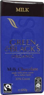 Foto van Green & black's chocolade melk 100g via drogist