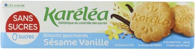 Foto van Karelea koekjes vanille sesam 132g via drogist
