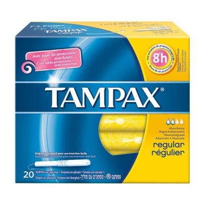 Foto van Tampax tampons regular 20st via drogist
