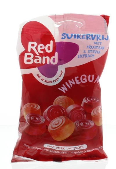 Foto van Red band sweet 'n pure winegums berries 12 x 70g via drogist