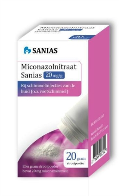 Foto van Actavis miconazolnitraat poeder 20 mg 20g via drogist