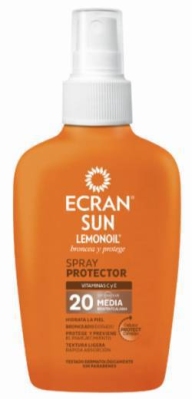 Foto van Ecran sun milk carrot spray spf20 100ml via drogist