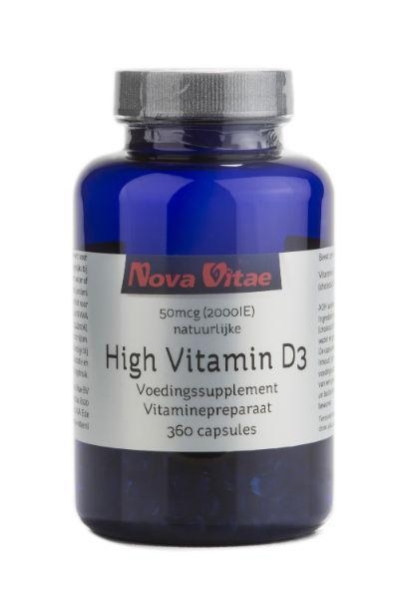 Foto van Nova vitae high vitamine d3 2000iu 50 mcg 360ca via drogist