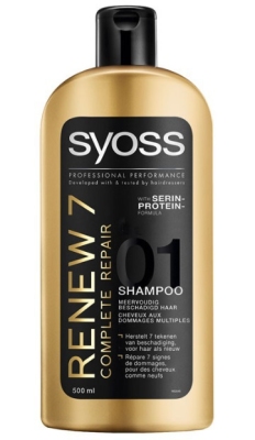 Foto van Syoss shampoo renew 500ml via drogist