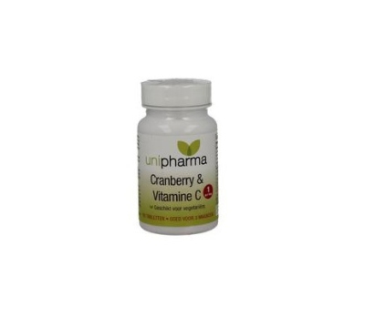 Foto van Unipharma cranberry & vitamine c 90tb via drogist