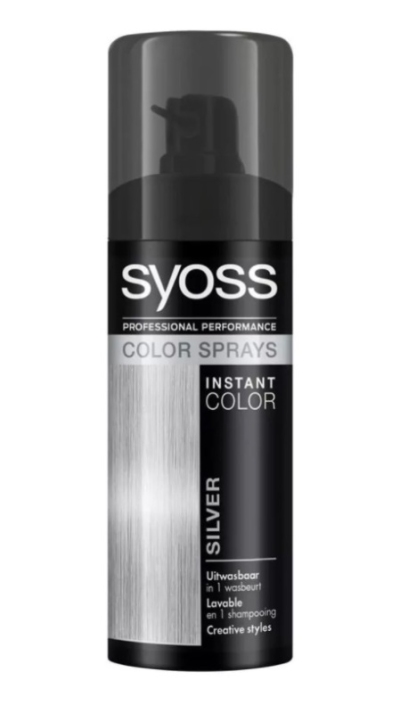 Foto van Syoss color spray silver 1st via drogist