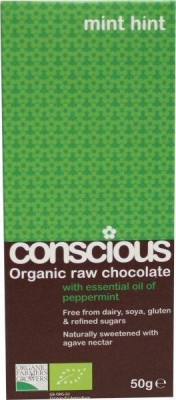 Foto van Conscious raw mint hint 50g via drogist