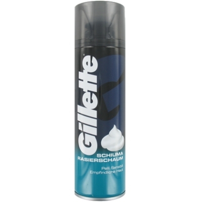 Foto van Gillette scheerschuim sensitive 300ml via drogist