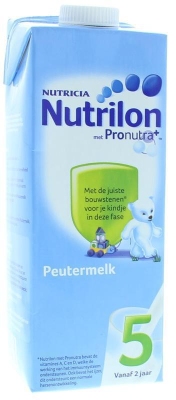 Foto van Nutrilon babyvoeding peutermelk 5 4 x 1000ml via drogist