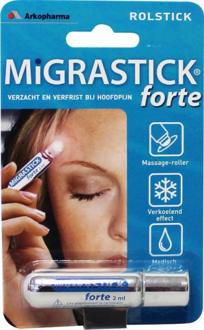Foto van Arkopharma migrastick forte hoofdroller 2ml via drogist