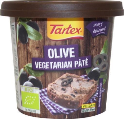 Tartex vegetarische pate olijf 125g  drogist