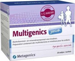 Foto van Metagenics multigenics junior 30sach via drogist