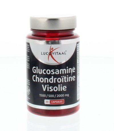 Foto van Lucovitaal glucosamine chondroitine visolie 30cp via drogist