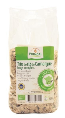Foto van Primeal rijst camargue trio 500g via drogist