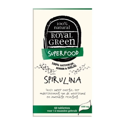 Foto van Royal green spirulina 60 tabletten via drogist