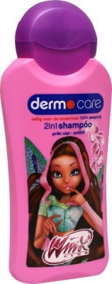 Foto van Dermo care kids girls shampoo 200ml via drogist