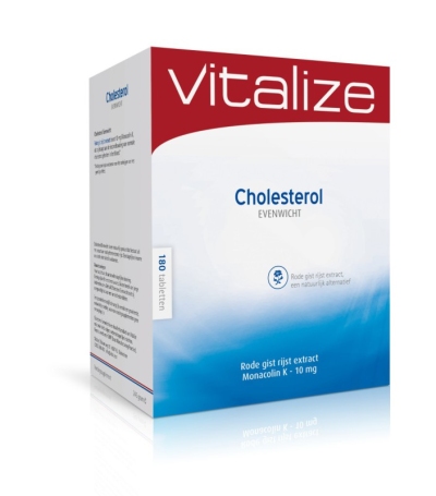 Foto van Vitalize products cholesterol evenwicht 180tab via drogist