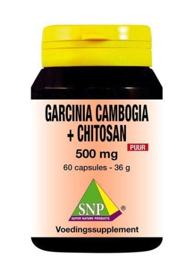 Foto van Snp garcinia cambogia + chitosan 500mg puur 60cap via drogist