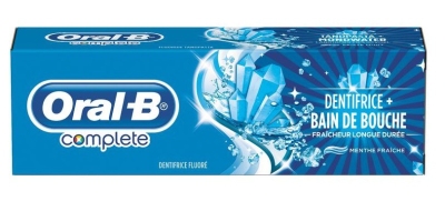 Foto van Oral-b tandpasta complete & mouthwash long lasting fresh 75ml via drogist