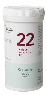 Foto van Pfluger schussler celzout 22 calcium carbonicum d6 400tab via drogist