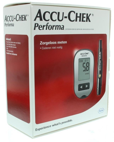 Foto van Accu chek performa glucose meter startkit 1st via drogist