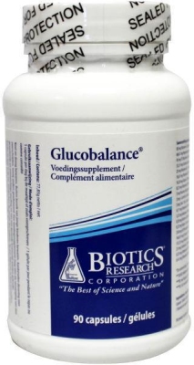 Foto van Biotics glucobalance 90 capsules via drogist