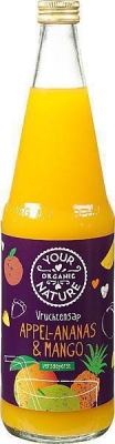 Your organic nat vruchtensap appel ananas mango 700ml  drogist