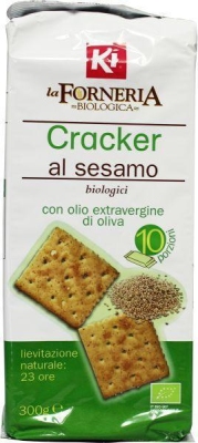 Foto van Forneria crackers olijfolie sesam 300g via drogist