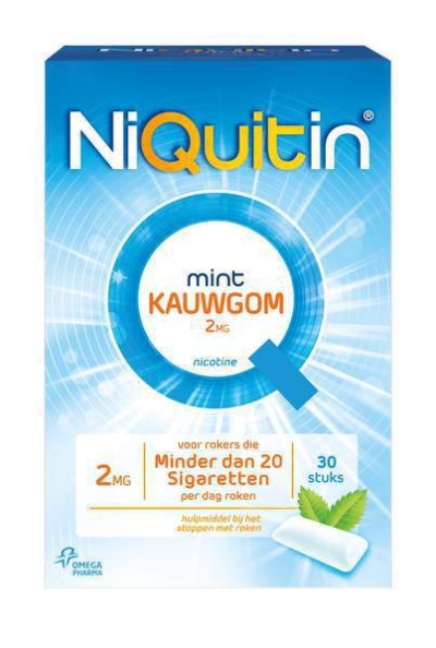 Foto van Niquitin kauwgom 2 mg 30st via drogist
