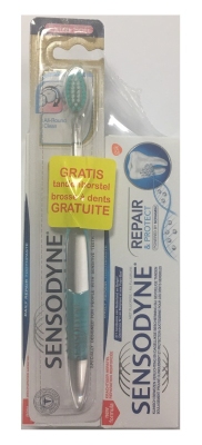 Foto van Sensodyne repair protect tandpasta + gratis tandenborstel 75ml via drogist