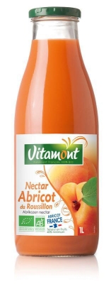 Foto van Vitamont abrikozen nectar uit frankrijk bio 1000ml via drogist