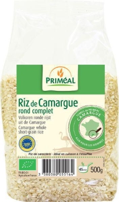 Primeal volkoren ronde rijst camargue 500g  drogist