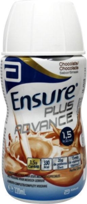 Foto van Abbott ensure plus advance chocolade 30 x 30 x 220ml via drogist