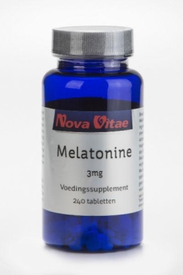 Foto van Nova vitae melatonine 3 mg 240tb via drogist