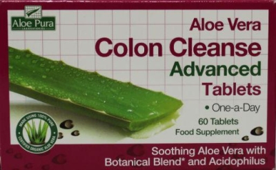 Foto van Aloe pura colax colon cleanse 60tab via drogist