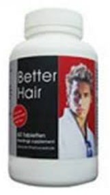 Foto van Better hair voedingssupplementen haar voor mannen 60 tabletten via drogist