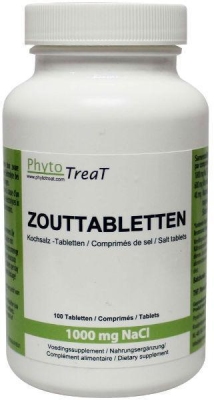 Phytotreat zouttabletten 1000 mg nacl 100tb  drogist