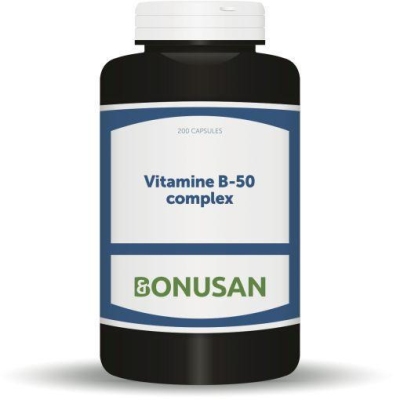 Foto van Bonusan vitamine b50 complex 200cap via drogist